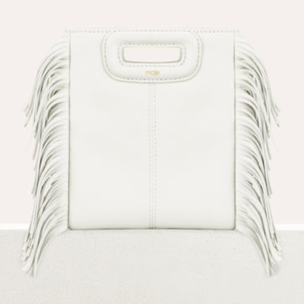 - Maje - Fringed leather M minibag